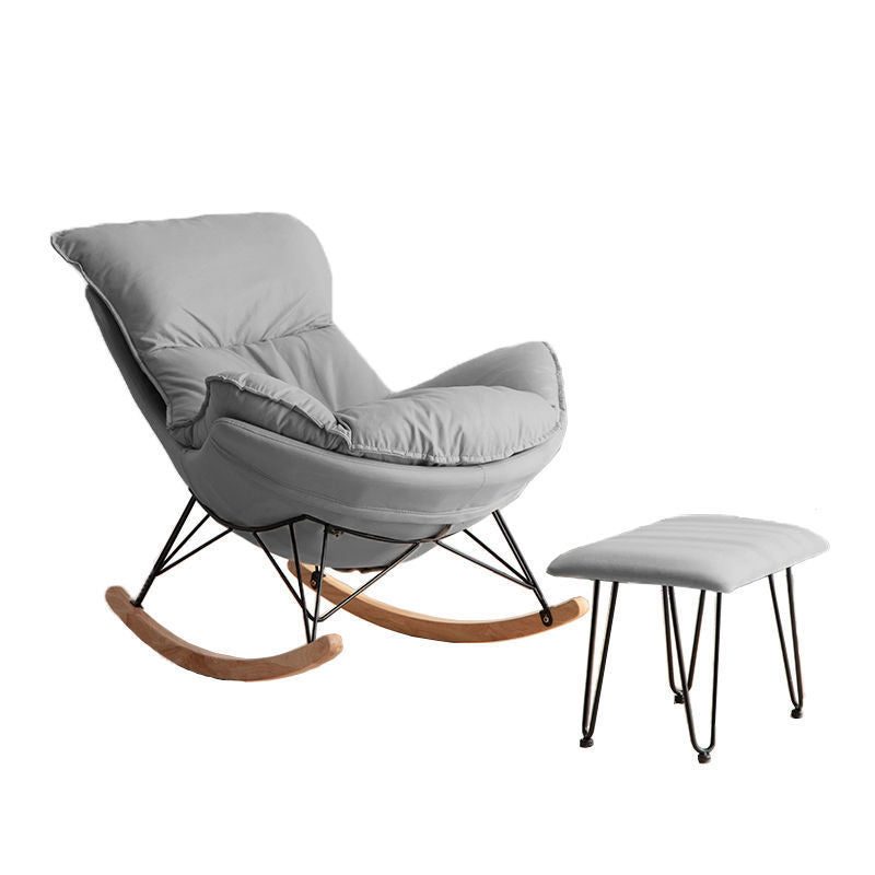 26.77" L x 37.40" W x 32.28" H Faux Leather Lounge Chair with Removable Cushions