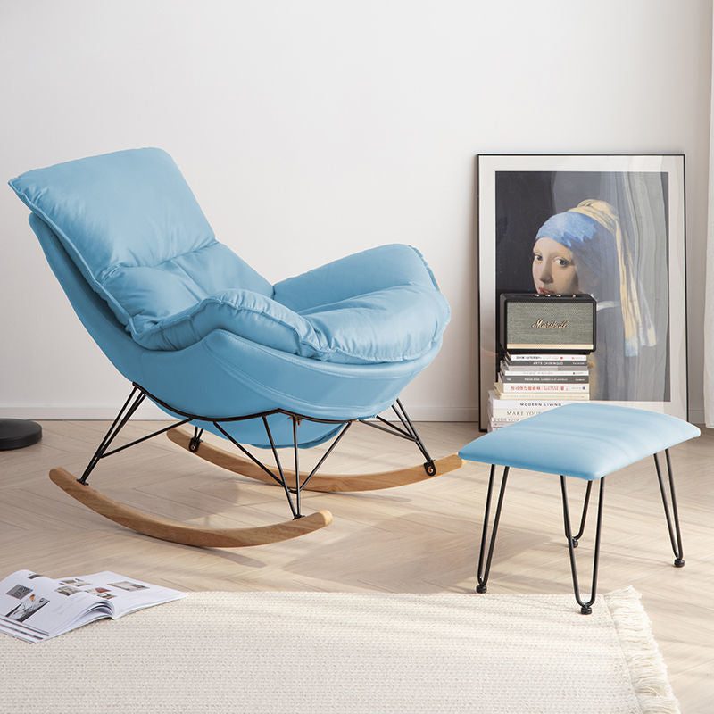 26.77" L x 37.40" W x 32.28" H Faux Leather Lounge Chair with Removable Cushions