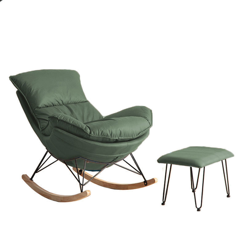 26.77" L x 37.40" W x 32.28" H Faux Leather Lounge Chair with Removable Cushions