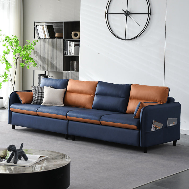29.53" H Modern Square Arm Sofa with Cushions for Living Room,Apartment