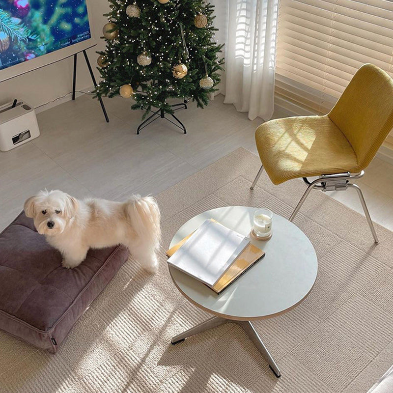 Geometric Coffee Table Contemporary Wood 15.7'' Cocktail Table