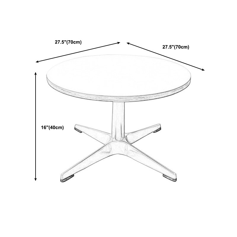 Geometric Coffee Table Contemporary Wood 15.7'' Cocktail Table