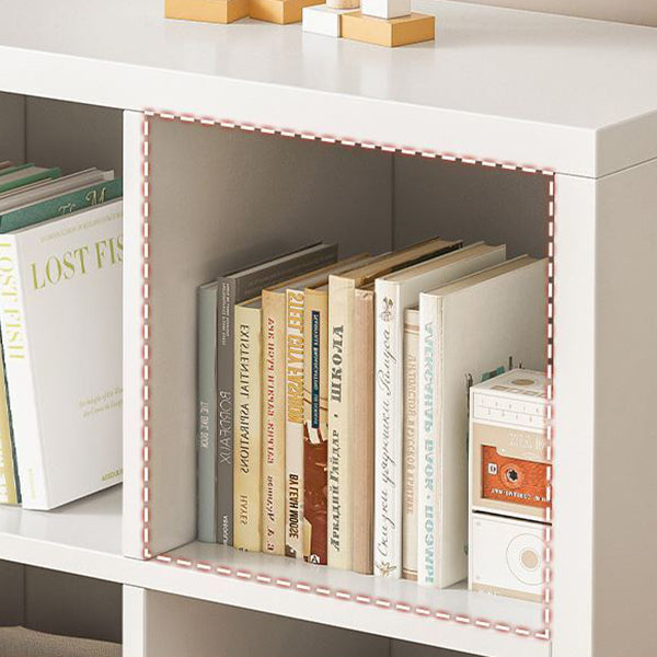 Contemporary Style Bookshelf Engineered Wood Bookcase for Home and Office