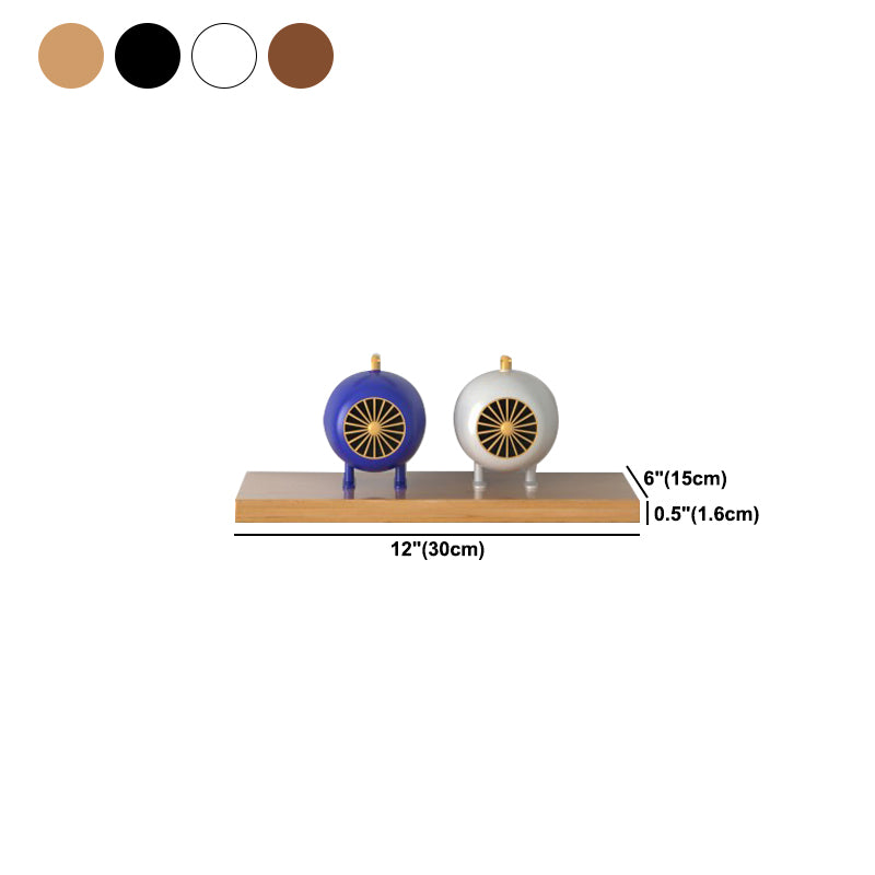 Scandinavian Floating Shelf Bookcase Wooden Bookshelf for Study Room