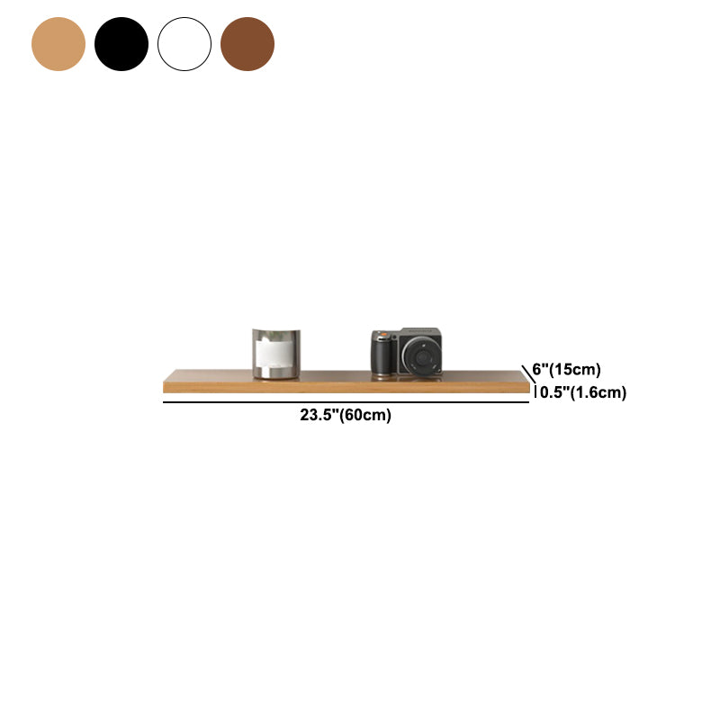 Scandinavian Floating Shelf Bookcase Wooden Bookshelf for Study Room