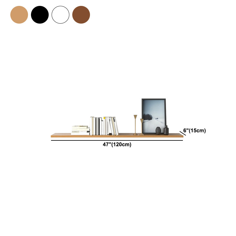 Scandinavian Floating Shelf Bookcase Wooden Bookshelf for Study Room
