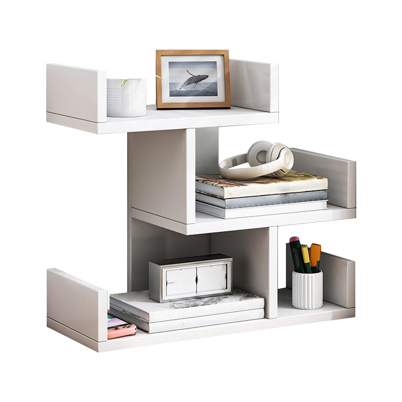 Engineered Wood Bookshelf Open Back Shelf Bookcase for Study Room