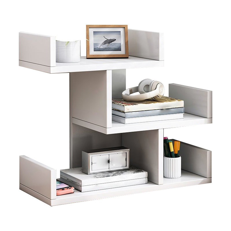 Engineered Wood Bookshelf Open Back Shelf Bookcase for Study Room