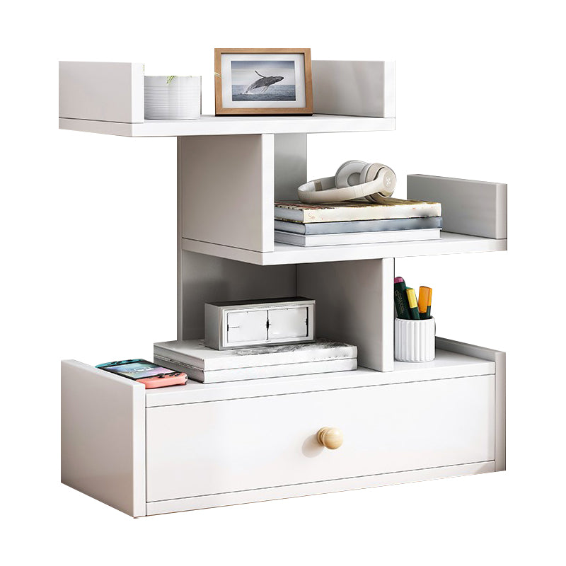 Engineered Wood Bookshelf Open Back Shelf Bookcase for Study Room