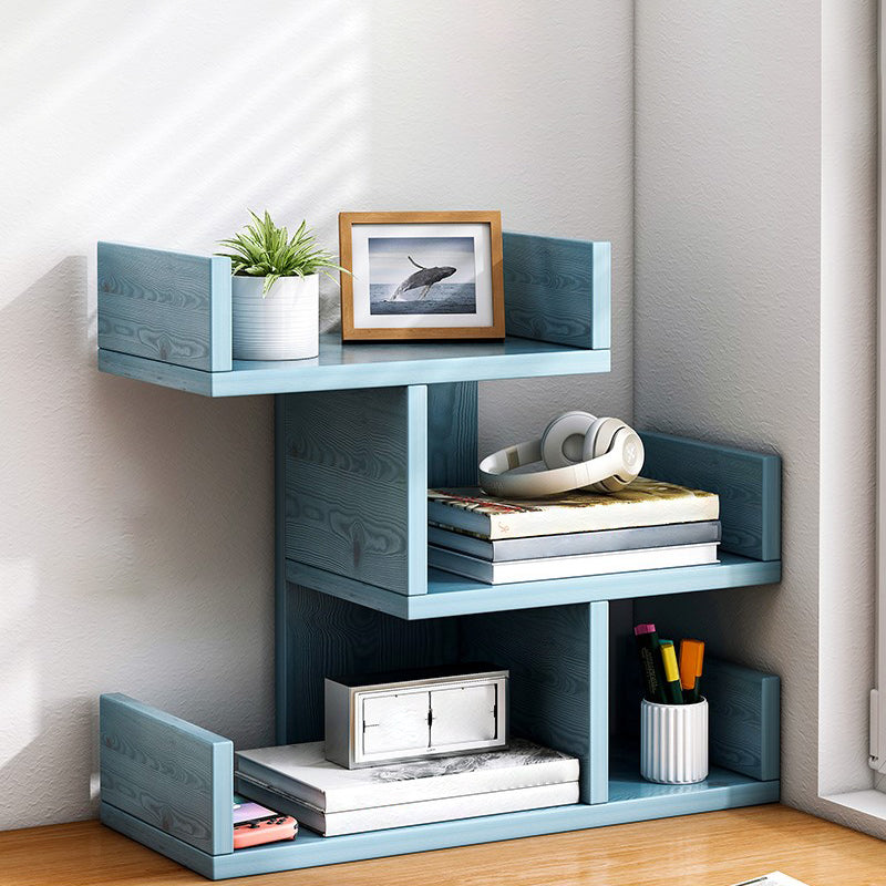 Engineered Wood Bookshelf Open Back Shelf Bookcase for Study Room