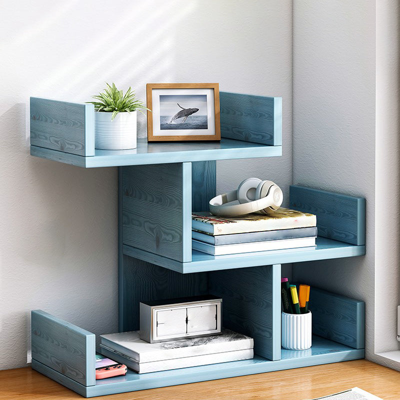 Engineered Wood Bookshelf Open Back Shelf Bookcase for Study Room