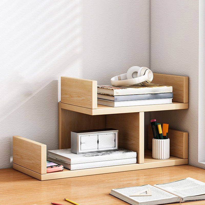 Engineered Wood Bookshelf Open Back Shelf Bookcase for Study Room