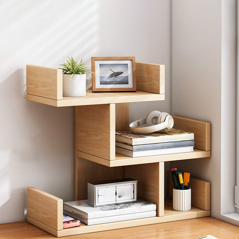 Engineered Wood Bookshelf Open Back Shelf Bookcase for Study Room