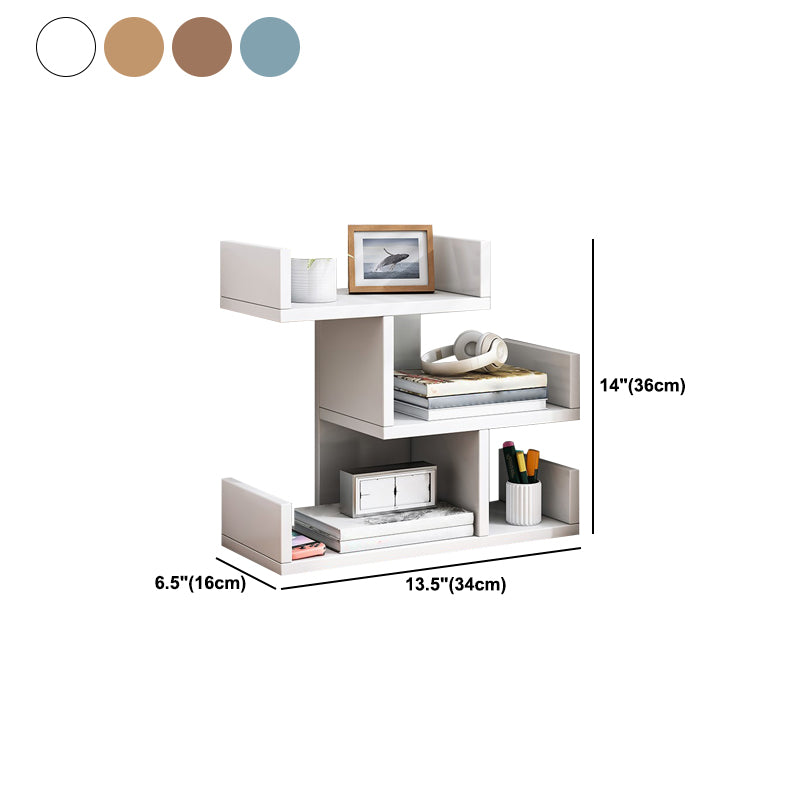 Engineered Wood Bookshelf Open Back Shelf Bookcase for Study Room
