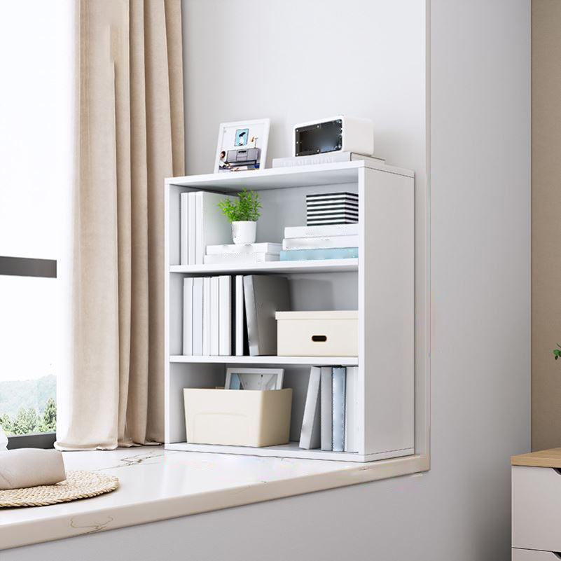 Closed Back Modern Style Bookshelf Wood Bookcase for Study Room