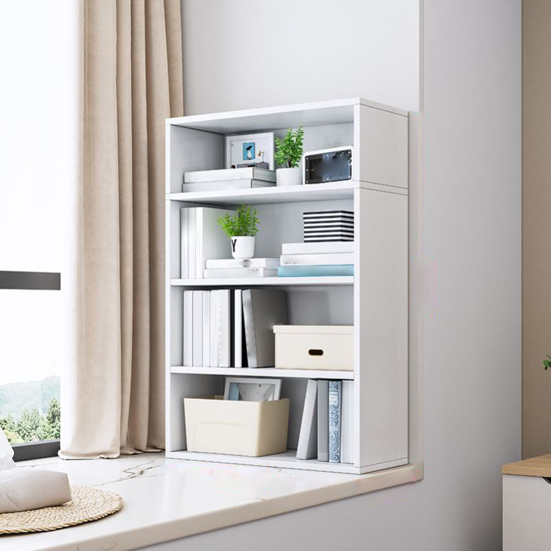 Closed Back Modern Style Bookshelf Wood Bookcase for Study Room