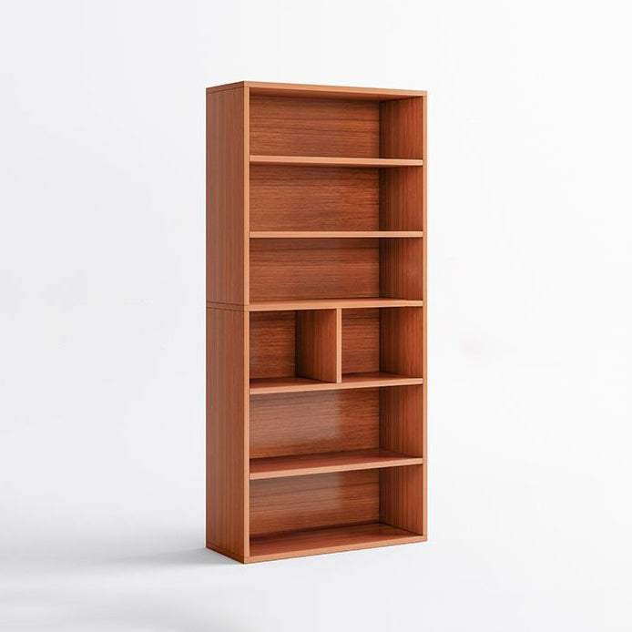 Closed Back Modern Style Bookshelf Wood Bookcase for Study Room