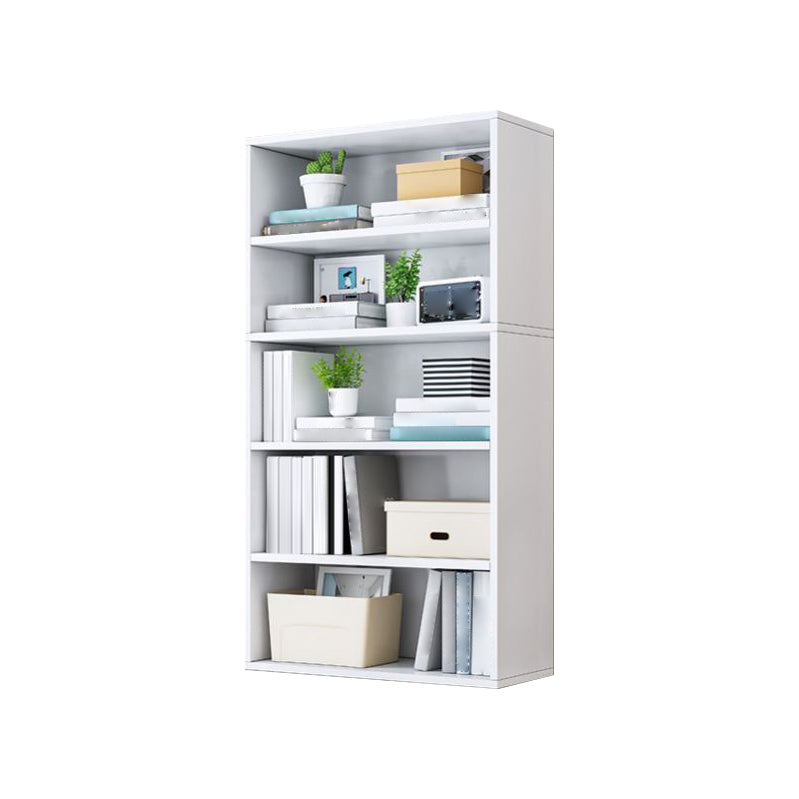 Closed Back Modern Style Bookshelf Wood Bookcase for Study Room