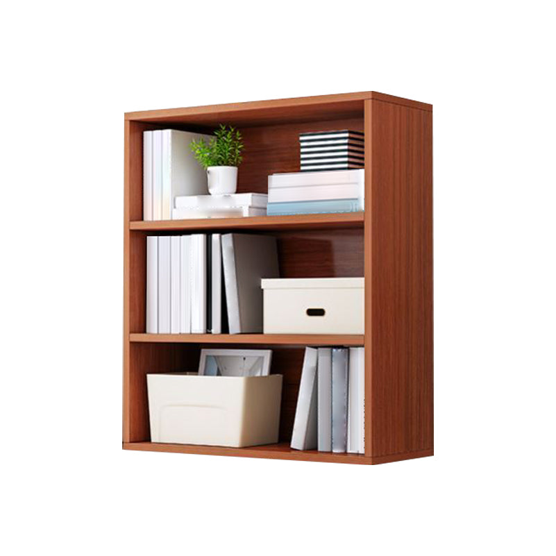 Closed Back Modern Style Bookshelf Wood Bookcase for Study Room