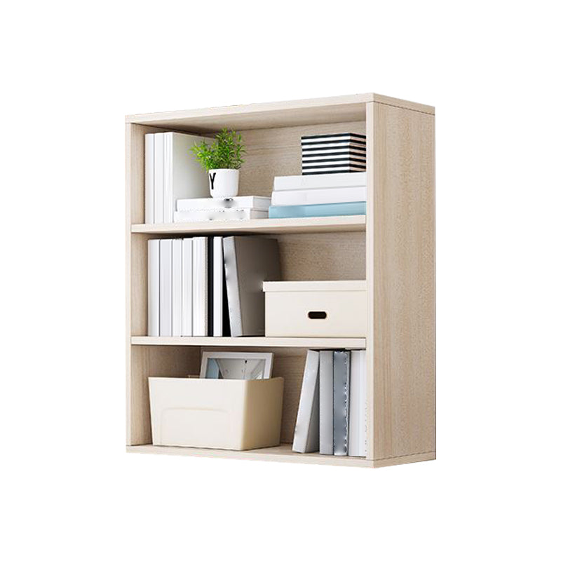 Closed Back Modern Style Bookshelf Wood Bookcase for Study Room