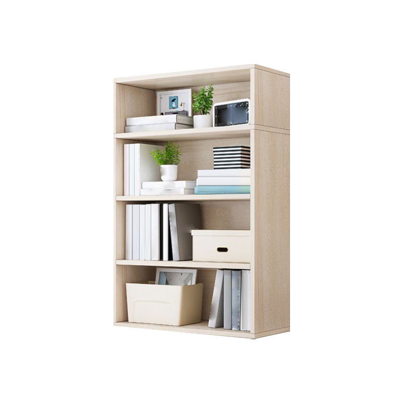 Closed Back Modern Style Bookshelf Wood Bookcase for Study Room