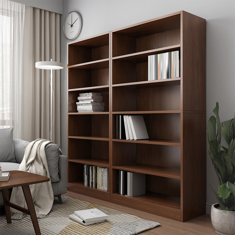 Closed Back Modern Style Bookshelf Wood Bookcase for Office Use