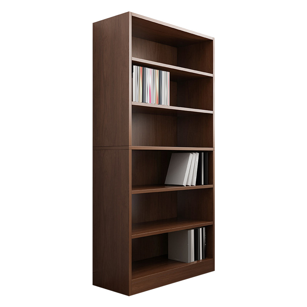 Closed Back Modern Style Bookshelf Wood Bookcase for Office Use
