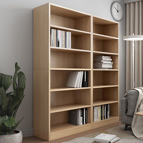 Closed Back Modern Style Bookshelf Wood Bookcase for Office Use
