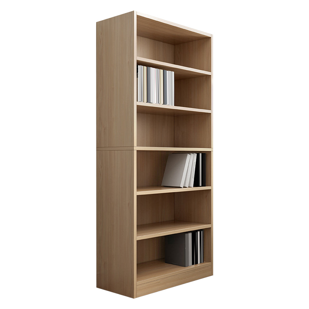 Closed Back Modern Style Bookshelf Wood Bookcase for Office Use