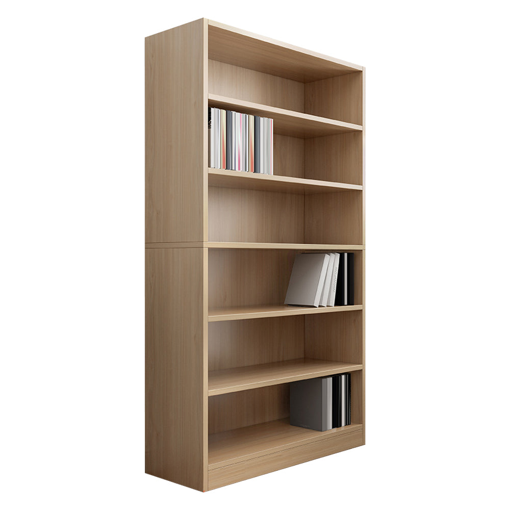 Closed Back Modern Style Bookshelf Wood Bookcase for Office Use