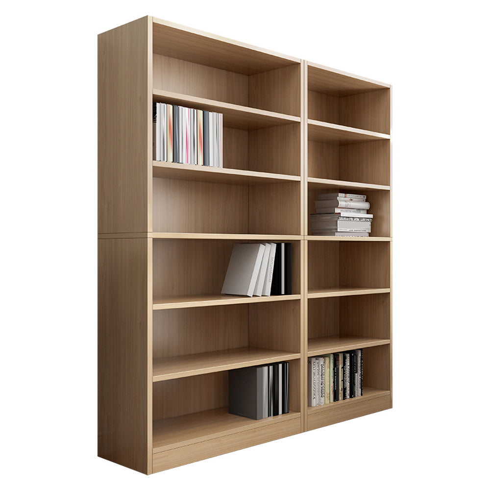 Closed Back Modern Style Bookshelf Wood Bookcase for Office Use