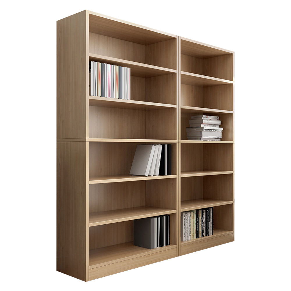 Closed Back Modern Style Bookshelf Wood Bookcase for Office Use