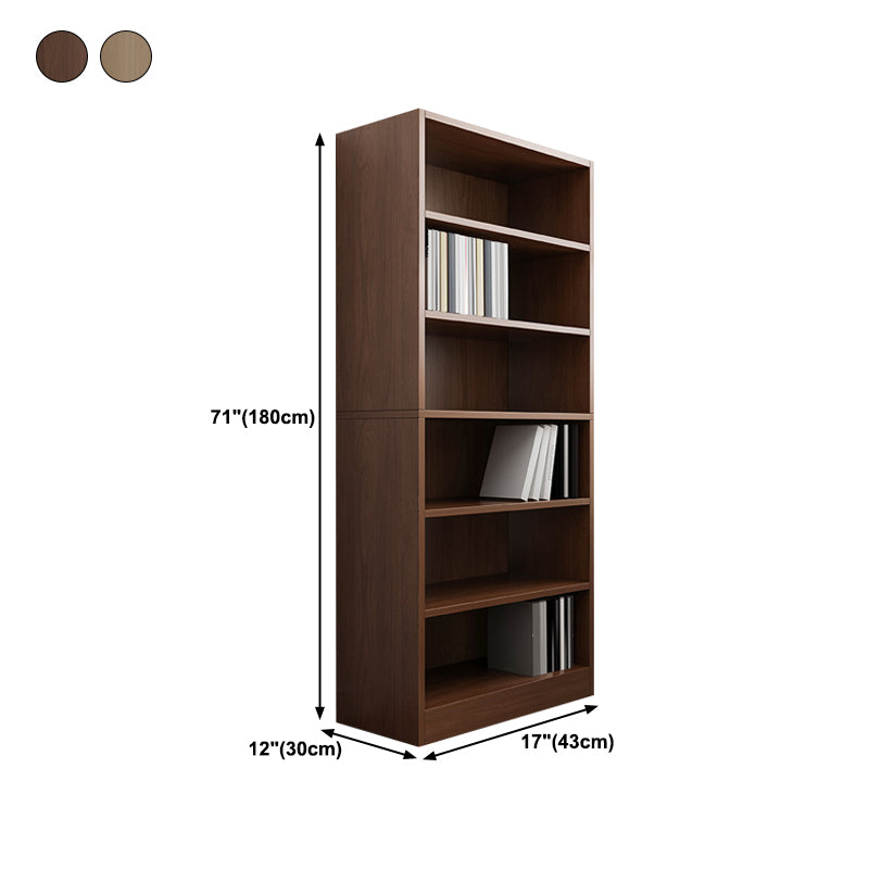 Closed Back Modern Style Bookshelf Wood Bookcase for Office Use