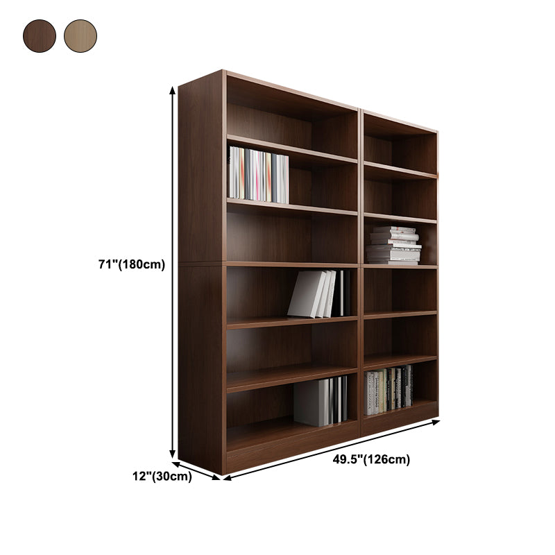 Closed Back Modern Style Bookshelf Wood Bookcase for Office Use