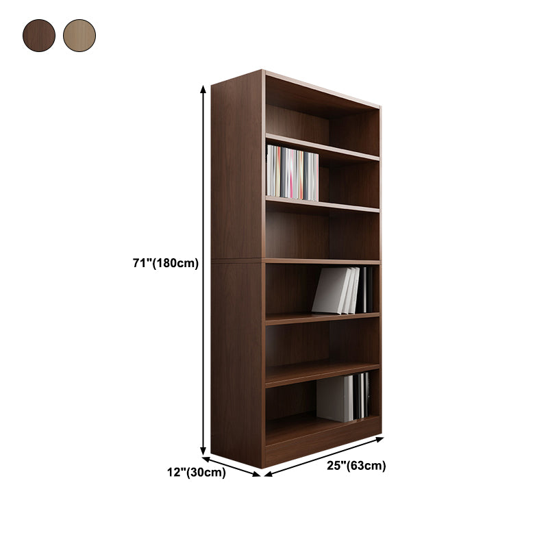 Closed Back Modern Style Bookshelf Wood Bookcase for Office Use