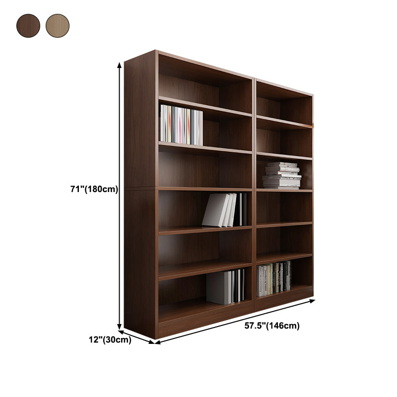 Closed Back Modern Style Bookshelf Wood Bookcase for Office Use