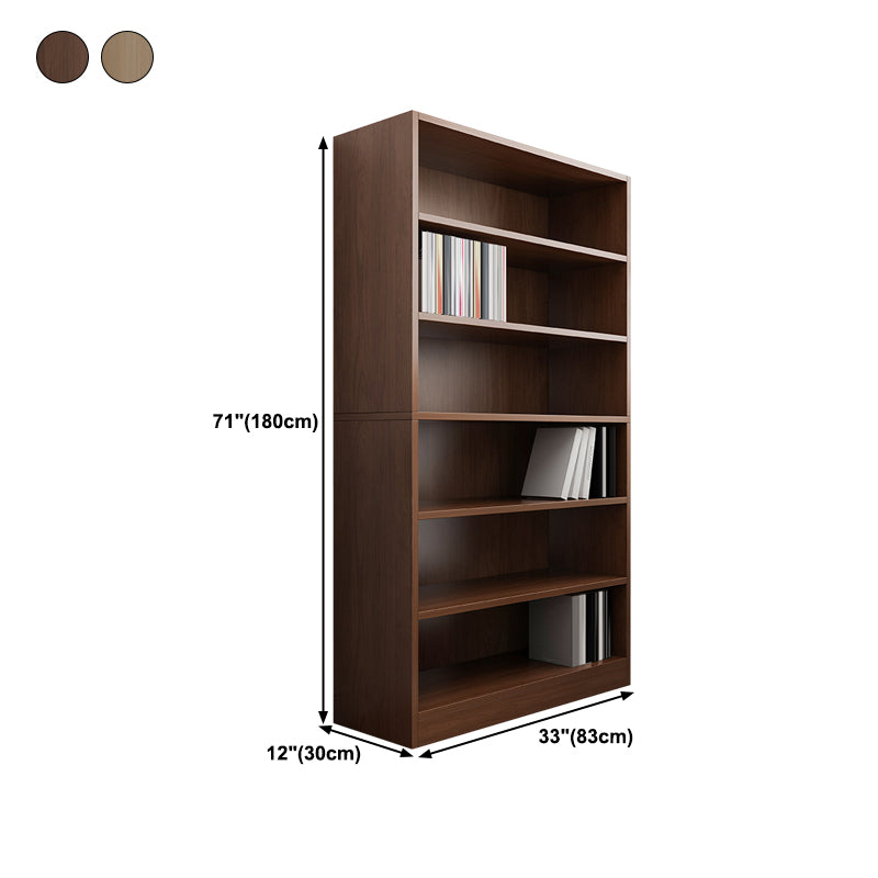 Closed Back Modern Style Bookshelf Wood Bookcase for Office Use