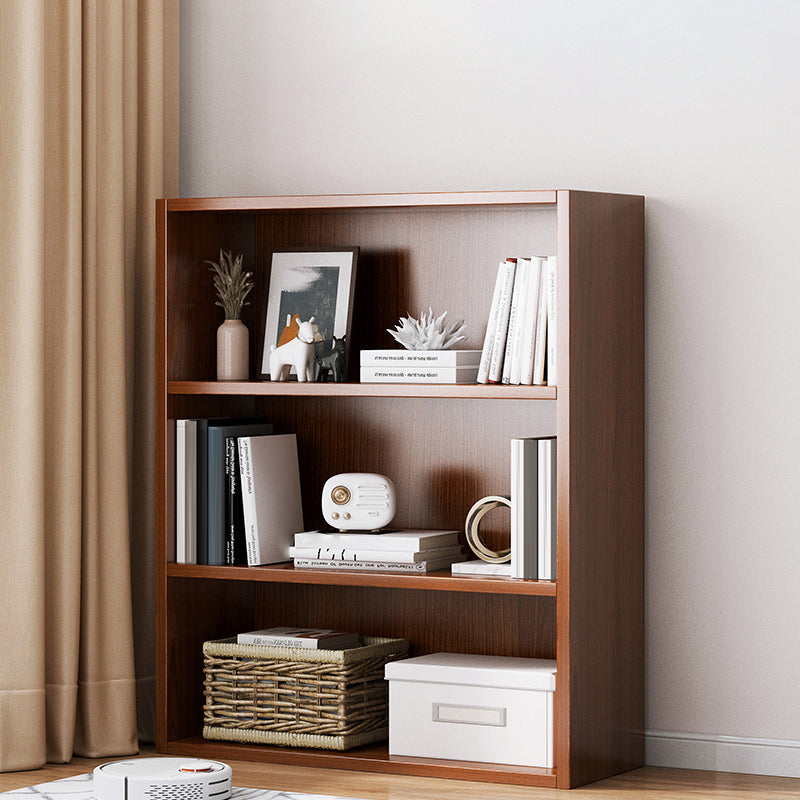 Closed Back Modern Style Bookshelf Wood Bookcase for Home Office