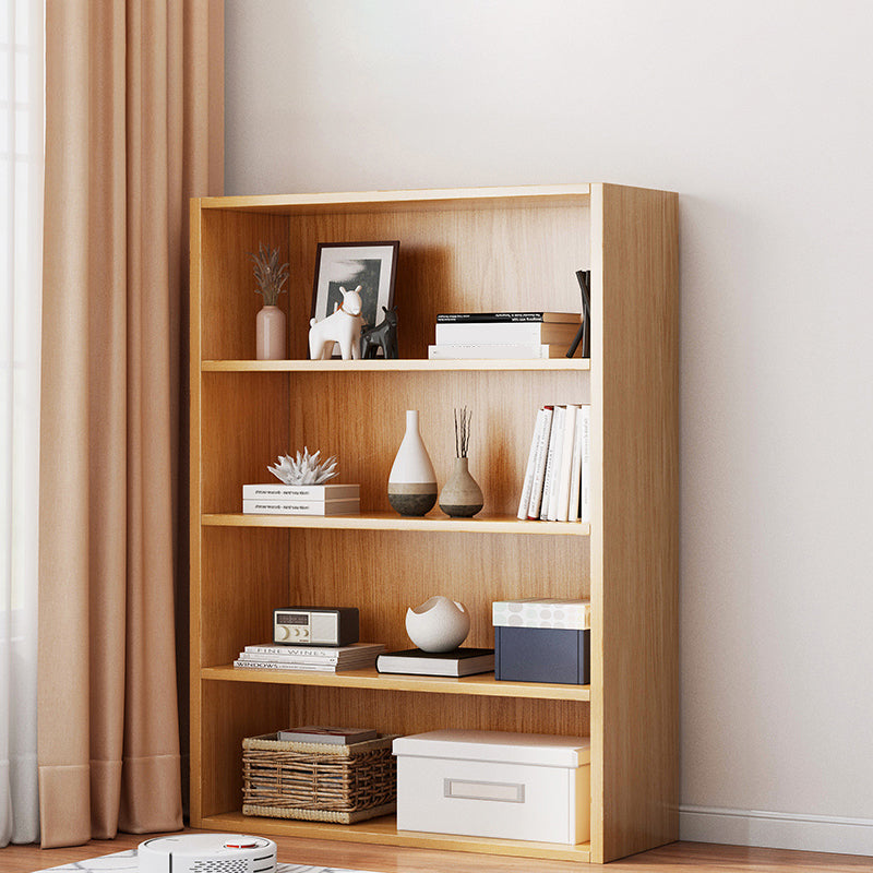Closed Back Modern Style Bookshelf Wood Bookcase for Home Office