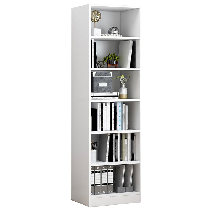 Modern Style Bookshelf Closed Back Wood Bookcase for Home Use