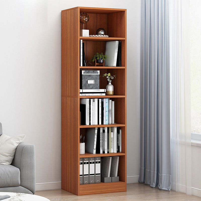 Modern Style Bookshelf Closed Back Wood Bookcase for Home Use
