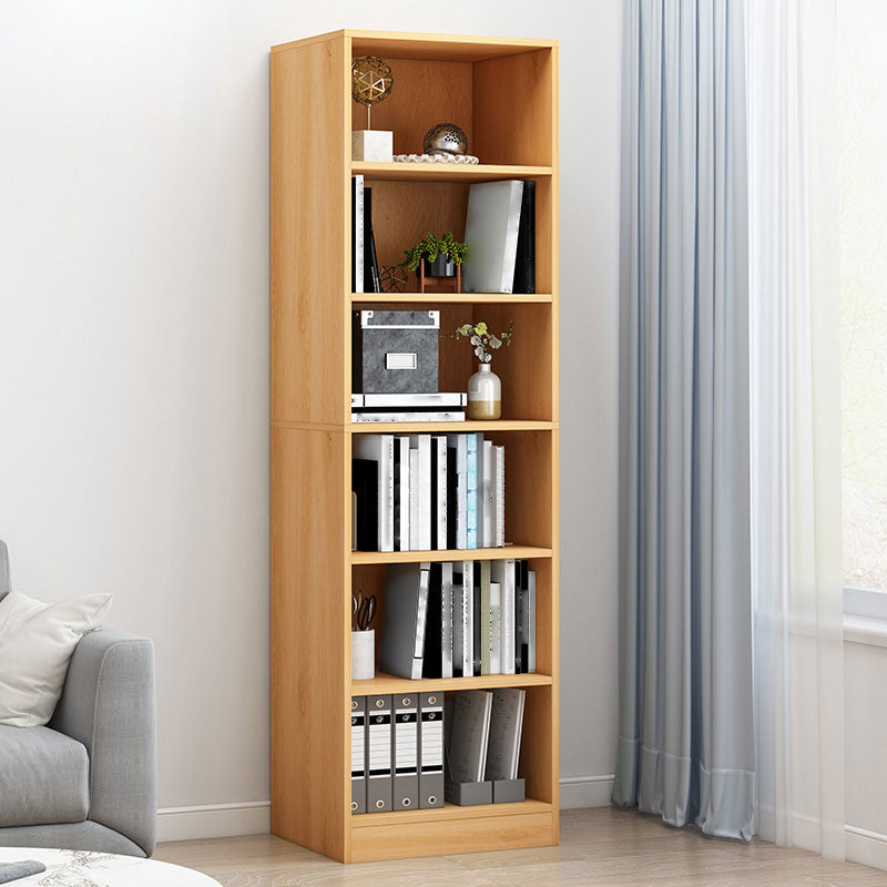 Modern Style Bookshelf Closed Back Wood Bookcase for Home Use