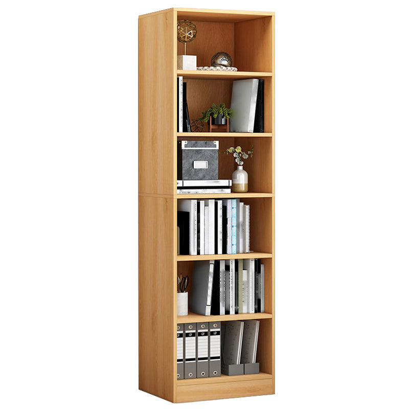 Modern Style Bookshelf Closed Back Wood Bookcase for Home Use