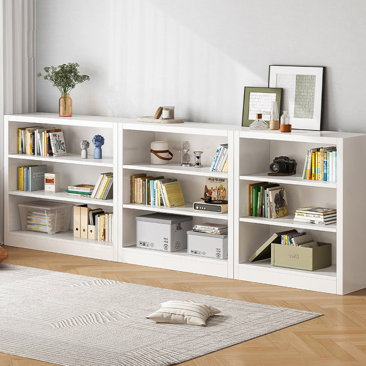 40.55"H Bookshelf Scandinavian Style Closed Back Bookcase for Home and Office