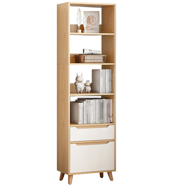 Standard Bookshelf with Drawer Modern Shelf Bookcase for Office