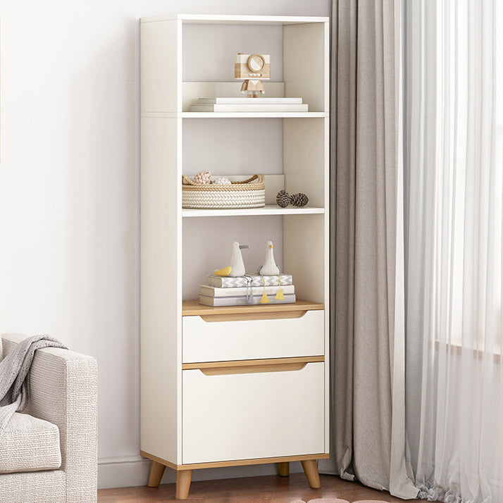 Standard Bookshelf with Drawer Modern Shelf Bookcase for Office