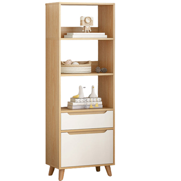 Standard Bookshelf with Drawer Modern Shelf Bookcase for Office