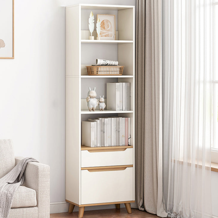 Standard Bookshelf with Drawer Modern Shelf Bookcase for Office