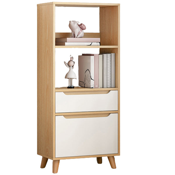 Standard Bookshelf with Drawer Modern Shelf Bookcase for Office