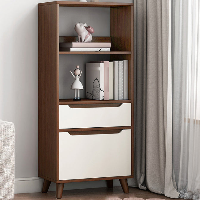Standard Bookshelf with Drawer Modern Shelf Bookcase for Office